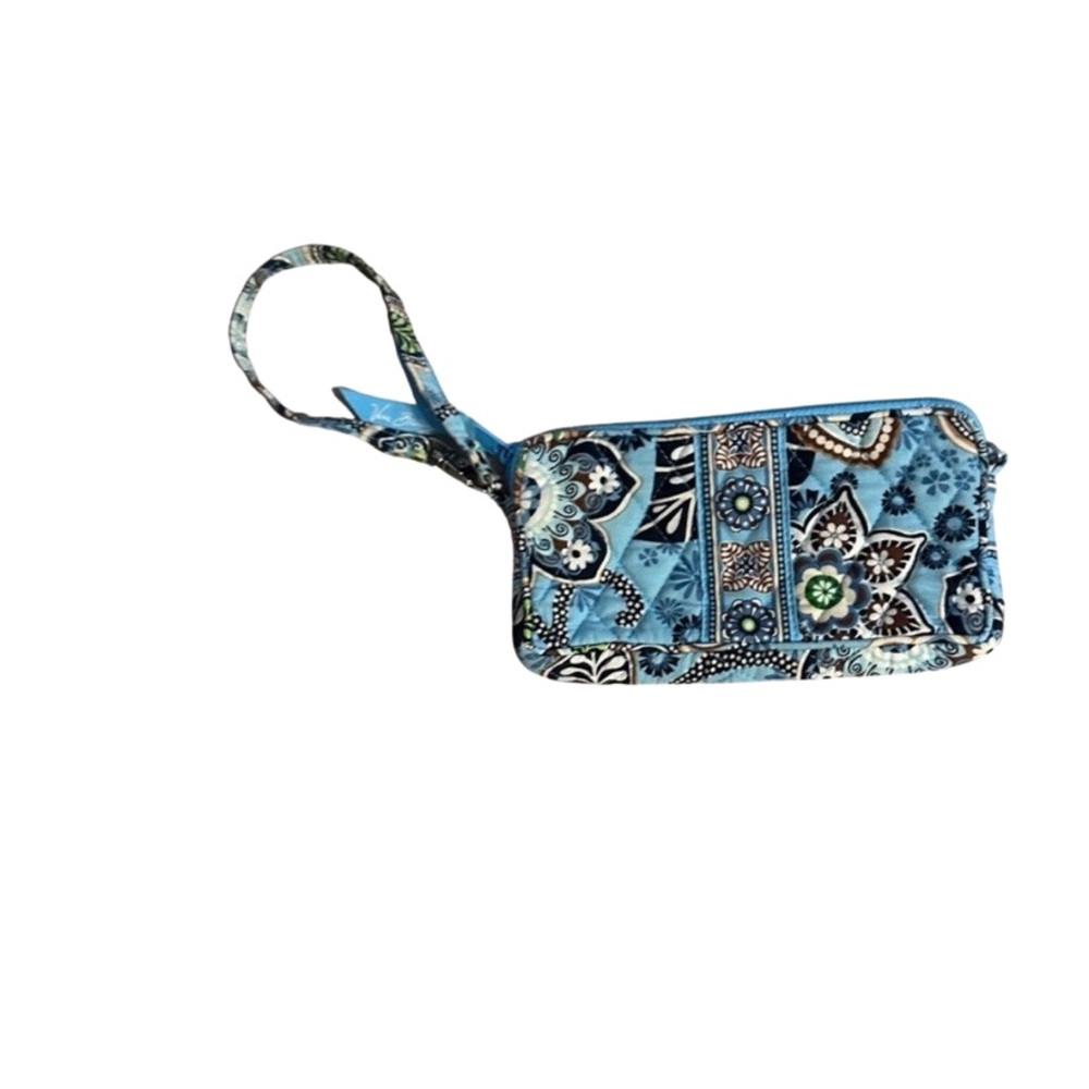 Vera Bradley wristlet retired print Bali blue